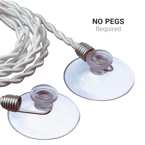 Go Travel Pegless Washing Line - Hangs Clothes Anywhere, No Pegs — view 3