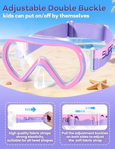 Supertrip Kids Swimming Goggles with Nose Cover for Ages 6-14 — view 5