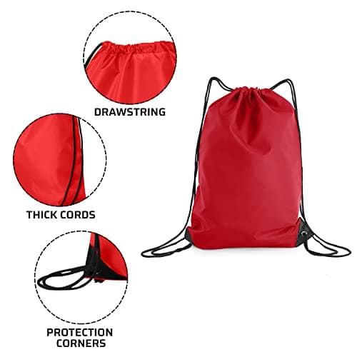 adam & eesa® Unisex Drawstring Gym Bags - Personalised Waterproof Sack with Carry Handles for Mens & Womens - Kids PE Swimming School Bag - Ideal for Beach, Holidays, Shopping, Yoga (7.5L Capacity) — view 2