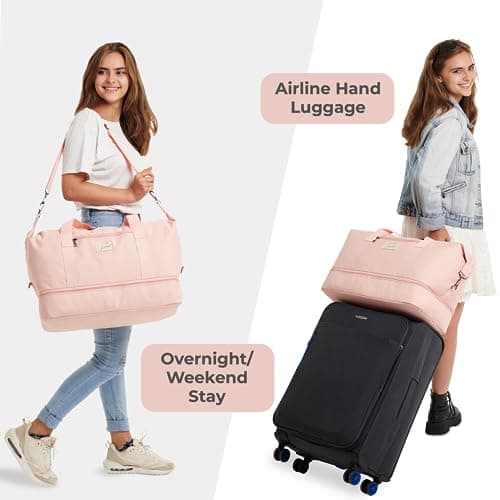 FAROWELL Overnight Hospital Bag, Travel Bags for Women, Pregnancy Baby Maternity Hospital Bag Holdall Duffle, Weekend Bags for Women, Easyjet Cabin Hand Luggage Underseat Weekender Duffel Womens — view 5