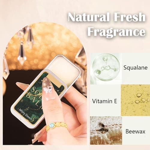 gcdat 3 Pack Solid Perfume Balms Set Portable Pocket Balm Perfect for Travel Use Natural Fresh Fragrance Perfume for Women — view 5