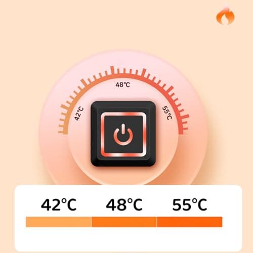 Heated Scarf Rechargeable Neck Warmer Scarf with 3 Temperature Settings — view 5