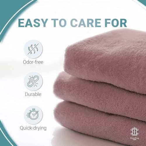 HomeBurg CORE 8-Piece Cotton Towel Set, Value Pack, Absorbent, Lightweight — view 6