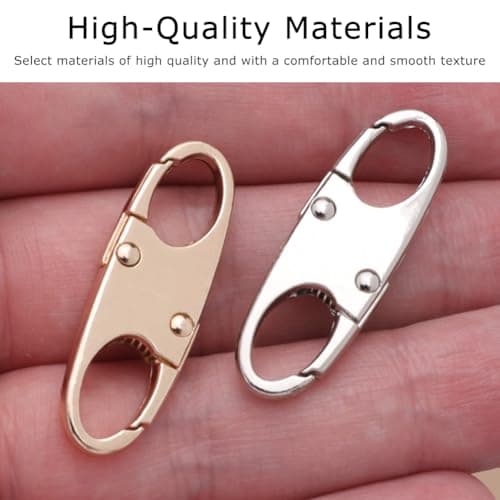 8PCS Mini Zipper Lock Clips, Anti-Theft Backpack Locks, Double-Opening Snap Hooks for Bags, Travel, Camping & Outdoor Sports — view 4