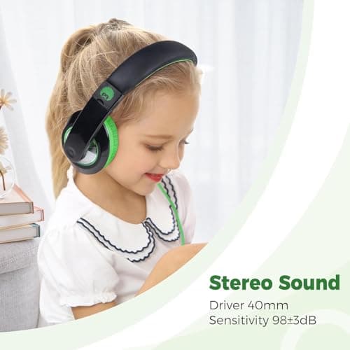 rockpapa 2 Pcs Foldable Kids Headphones Wired for School with 3.5mm Cord — view 4