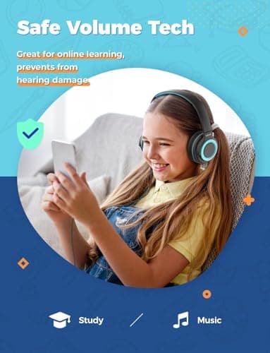 iClever HS22 Kids Headphones Wired 2 Pack with Sharing Splitter — view 3