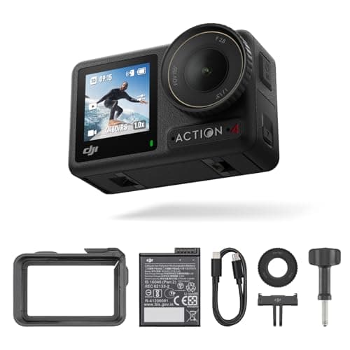 DJI Osmo Action 4 Essential Combo, 4K/120fps Action Camera
