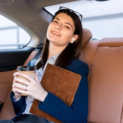 Universal Protective Case for 10-inch Tablet Premium Leather Case Folio Book Cover Multi-Angle Stand Pen Holder Universal Case Cover for 9.7'' 10.1'' 10.2'' 10.3'' 10.4'' 10.5'' Tablet, — view 6