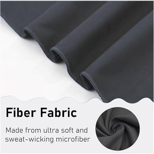 Microfibre Towel, Lightweight & Quick Dry Gym Towels, Soft, Super Absorbent, Ultra Compact Towel Great for Sports, Camping, Gym, Beach and Swimming (Black, 40x60cm) — view 4