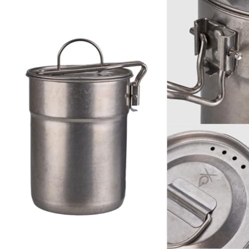 Compact Camping Cookware Pot 1L for Hiking — view 3