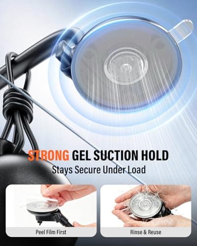 APPS2Car Magnetic Car Phone Holder for MagSafe, Long Arm Suction Cup Windscreen & Dashboard Mount, Super Strong Magnet, One-Hand Adjustable, iPhone 17/16/15/14/13/12 + Metal Ring for Android — view 4