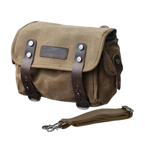 Motorcycle Bag – Heavy Duty Waxed Canvas Tail Side Pack for Motorbikes — view 6