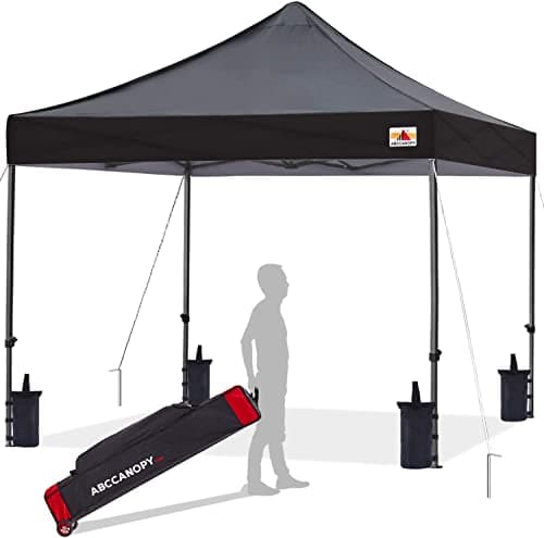 ABCCANOPY 3x3M Commercial Pop-Up Canopy Instant Shelter Carry Bag Black