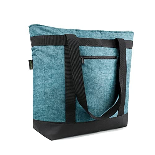 BeeGreen Insulated Cooler Bags for Picnic Grocery Travel Shopping Soft Cold Bag Large Collapsible Freezer Cooler Foldable Food Lunch Bag with Zipper Leak Proof Fish Bag Foam Cooler Gift Teal