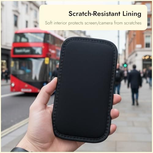 2PCS Phone Bag, Universal Neoprene Shockproof Pouch Sleeve Case for S23 Ultra, Note20 Ultra, S20 Ultra, Note10 Lite, A53 5G, 15 14 13 12 Pro Max, Soft Lightweight Waterproof Protection Bag — view 3