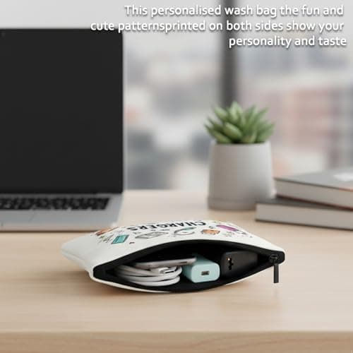 Charger Bag, Travel Charger Organizer, 2 Pack USB Cable Storage Pouch, Compact Design for Easy Packing, 22 x 16 cm — view 4