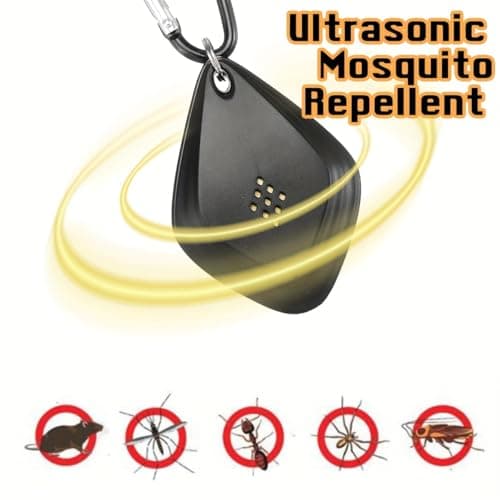 USB Mini Sonic Insect Repellent with Intelligent Variable Frequency, Repels Mosquitoes, Fleas, Ticks, Portable for Travel, Camping, Home, Garden, football Field — view 4