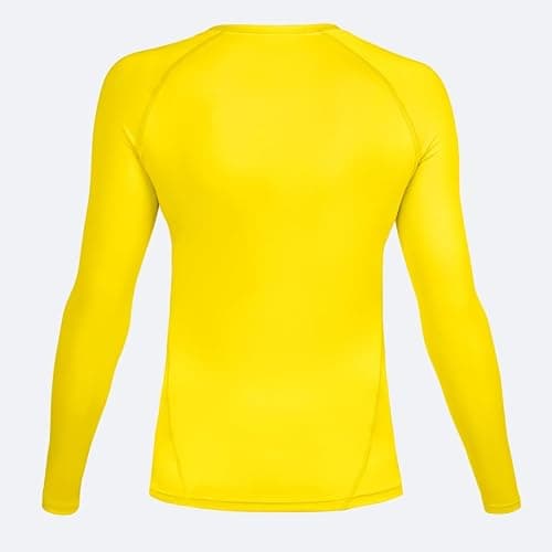 FORZA Women's Base Layer Long Sleeve Top – Quick Dry Sweat-Wicking Compression Shirt for Sports & Training – XS to XL – Multiple Colours (UK, Alpha, L, Regular, Regular, Fluro Yellow) — view 3