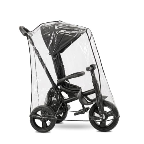 Deryan Universal Rain Cover for Tricycles, Protects Against Rain and Wind, Rain Cover for Children's Tricycles, Travel Weather Protection, Windproof and Waterproof, Transparent — view 3