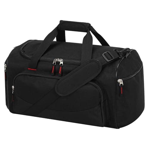 LONALIA Small Holdall Bag 30L, Gym Duffle Bag, Black