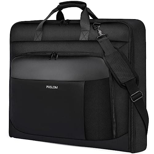 PUSLOM Garment Bag Travel Suit Bag for Men Women Large 40-Inch, Black