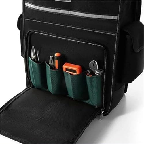 Tool Backpack Large Tools Backpack Professional Electrician Storage Bag Multifunctional Pocket Repair Kit Portable Organizer Suitcase(Buckle Style) — view 6