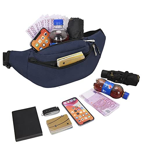 Bumbags and Fanny Packs for Men Women Hiking Running Travel Waterproof Waist Bag Walking Dog Outdoor Sport for Ladies Boys — view 3