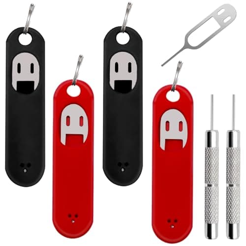 6 Pieces SIM Card Removal Tool, Sim Card Tray Opening Tool Eject Pins Needle Opener Ejector Compatible with All iPhone Apple iPad HTC Samsung Galaxy Cell Phone Smartphone Watch Chain Link Remover