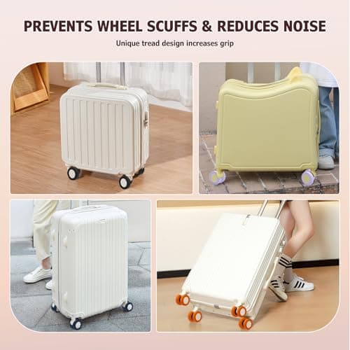 Luggage Wheel Covers, Anti Dust & Scratch, For 2-2.4" wheels - Purple — view 6