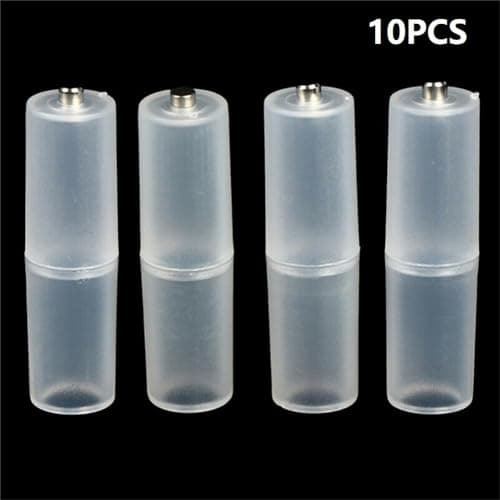 AAA to AA for battery Converter Adapter 10 Pack, PP for battery Holder Case for Replacing AAA with AA Size in Home, Office, Camping and Travel Use — view 3