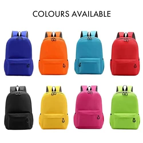 D&T School Backpack WaterProof Back to School, Plain Kids Backpack for Girls and Boys A Unique Rucksack Ideal for School Children Causal Travel School Bags Red — view 5
