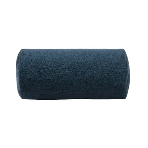 OHS Inflatable Bolster Pillow, Lightweight Compact Sun Lounger Cushion with Microfibre Cover Neck Roll Pillows for Head & Back Support Outdoor Cushions Travel Pillow Poolside Beach Accessories, Navy