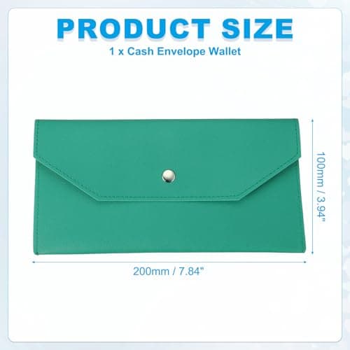 PATIKIL Cash Envelope Wallet Budget Holder Reusable Money Bag Pouch — view 2