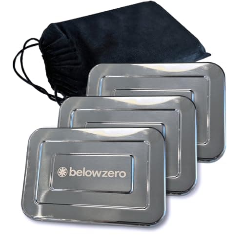 Below Zero Deluxe Stainless Steel Reusable Cooling Pack | Durable Ice Pack Lasts 48 Hours, Ice Pack for Bento, Lunch Bags, Coolers, Picnics, Camping, Beachgoers, Sporting Events | Longest Lasting