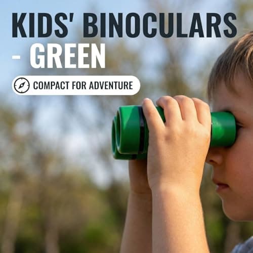 Hopzab 4x30 Mini Binoculars – High Magnification, Waterproof and Portable, Ideal for Birdwatching, Hiking, Camping and Outdoor Activities – Green — view 6