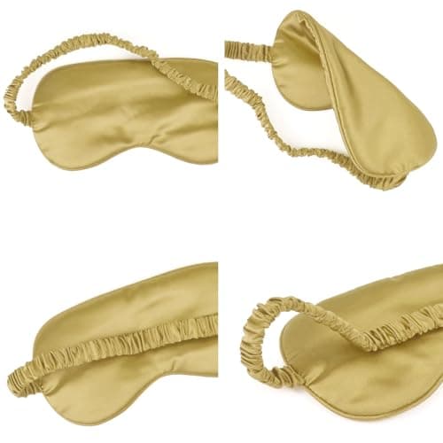 1 Pcs Sleep Mask, Silk Eye Mask, Blindfold, Silk Sleeping Mask for Girls, Women, Men (Silver) — view 2