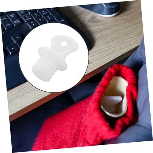 EXAOMBLE 4pcs Thermal Water Bag Lids Hot Water Bottle Rubber Sealing Top Easy to Clean Maintain Temperature Elegant Design for Travel and Office Use — view 4