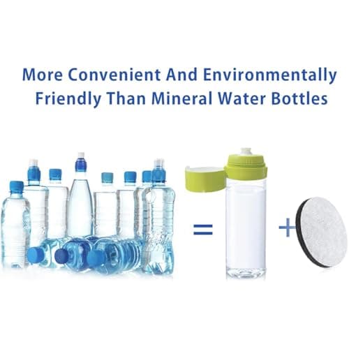 KIMHOME 4 Pack Water Filter – Compatible with Brita Fill & Go Water Filter Bottles, Sport Bottles and Carafes, 5.5CM Activated Carbon Filter Reduces Chlorine, Microparticles & Imp — view 4