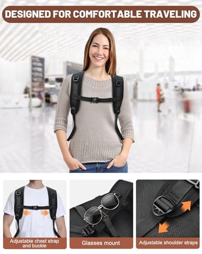 MOCOCITO EasyJet Cabin Bag 45x36x20 Travel Backpack for Airplanes Flight New Easyjet Underseat Cabin Bags 30L Underseat Hand Luggage For Travel Fits 15.6 Inch Laptop — view 6