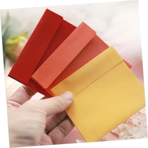 Operitacx 100pcs Envelopes for Invitations Stationery Envelopes Small Practical Letter Simple Packing Use as Documents Organizers Paper Storage Pouches Replacement Folders Random Color — view 3