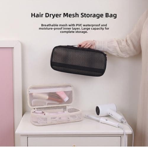 SMZhomeone Hair Tools Travel Bag, Waterproof Mesh Storage Case For Shark — view 3
