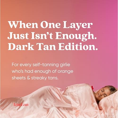 Self Tan Sleep Sac – Dark Tan Edition (Pink) – Protect Sheets from Dark Tanner - No Transfer Guarantee – 100% Silky Cool, Thicker Bottom, Lightweight Top, Foot Openings – Large Roomy Comfy — view 2