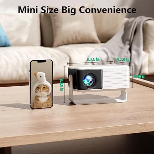 Yoton Y3 Mini Projector, 317g Ultra-Portable, 360° Rotating, Auto Keystone — view 2