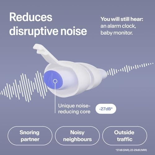 Alpine SleepDeep Earplugs for Sleep, Reusable, 3-Pack (S, M, L), 27 SNR — view 4