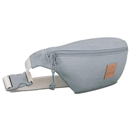 JOHNNY URBAN Fanny Pack Bum Bag Women & Men Grey - Toni - Hip Bag Made of Cotton Canvas for Festivals, Sports & Travel - Water-Repellent — view 3