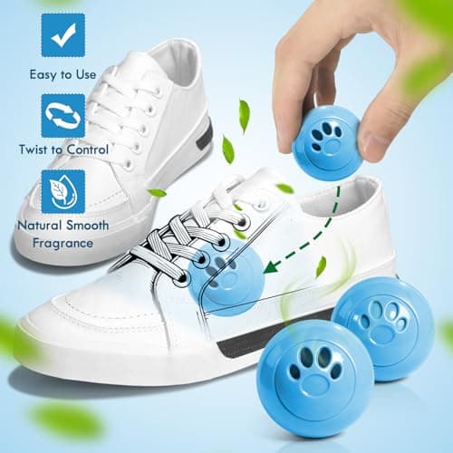 Scent-Hi Shoe Deodorizer Balls, Long-Lasting Linen Scented Freshener 8 Pack — view 3
