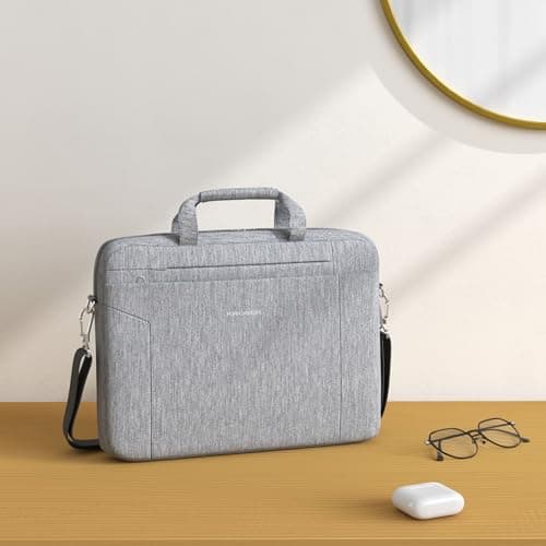 KROSER Laptop Bag 15.6 Inch Briefcase Computer Laptop Case Shoulder Bag — view 2