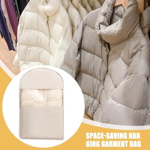 Space-saving garment bag with zipper, large capacity, — view 2