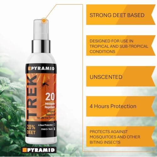 Pyramid Trek 20 Mosquito & Insect Repellent 20% DEET 4 Hrs Protection 100ml — view 2
