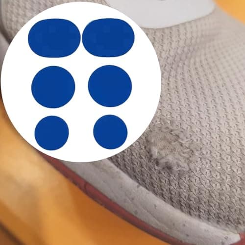 Generisch Shoe Plasters for Holes, Self-Adhesive Hole Repair, Pack of 6 Breathable Patches for Running Shoes, Hiking Shoes, Jackets, Suitcases, Backpacks, Work Wear, sapphire, Siehe Beschreibung — view 2